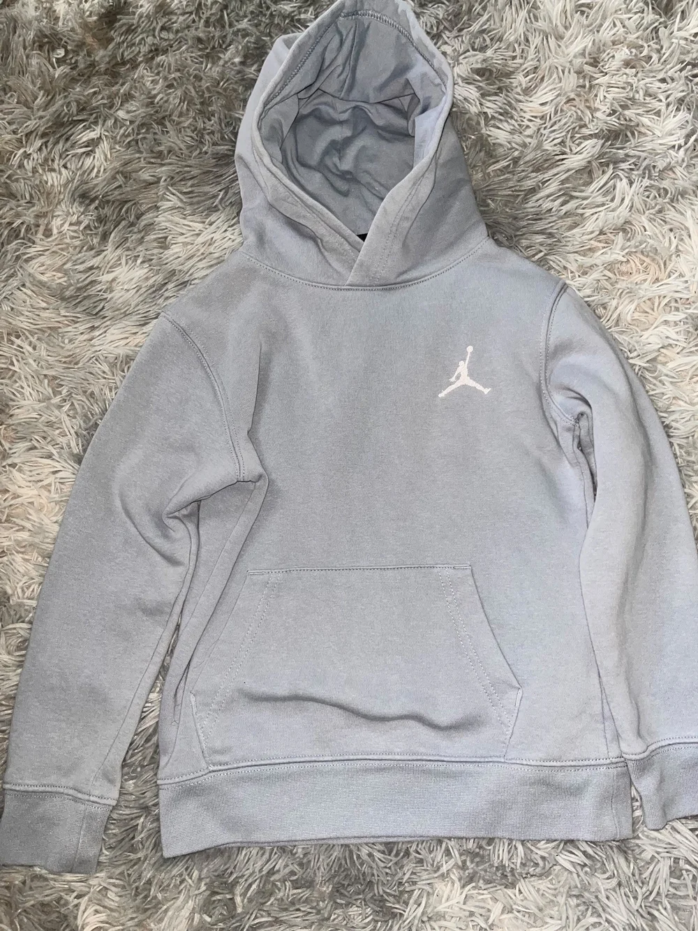 Jordan hoodie gray pull over hoodie